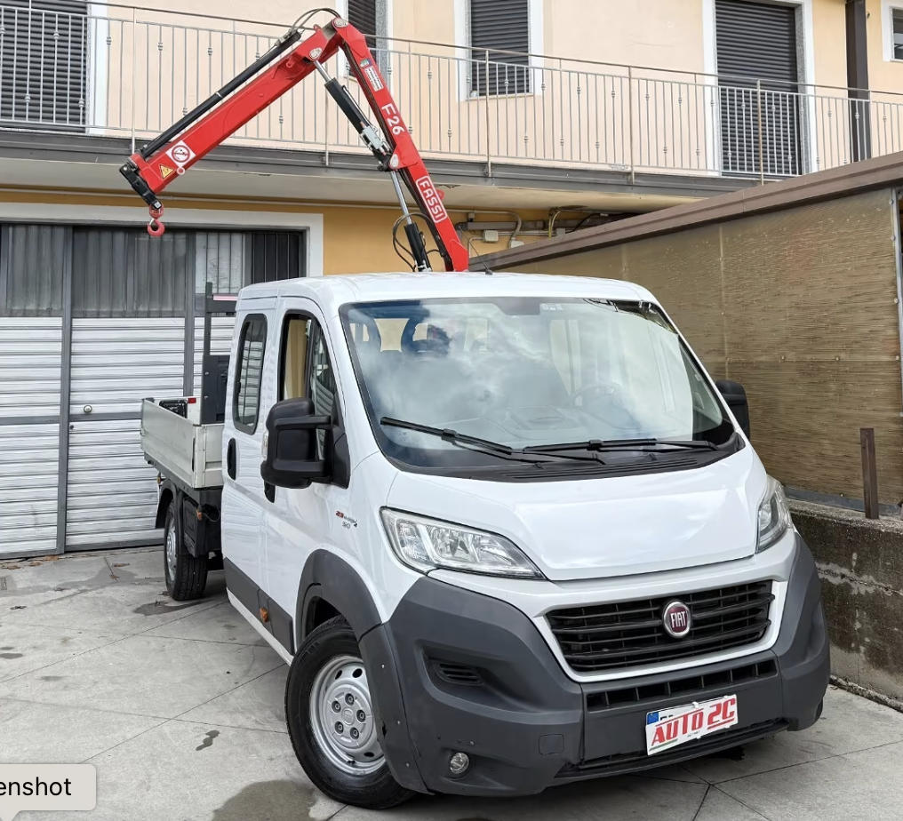 Fiat Ducato Gru e cabina doppia